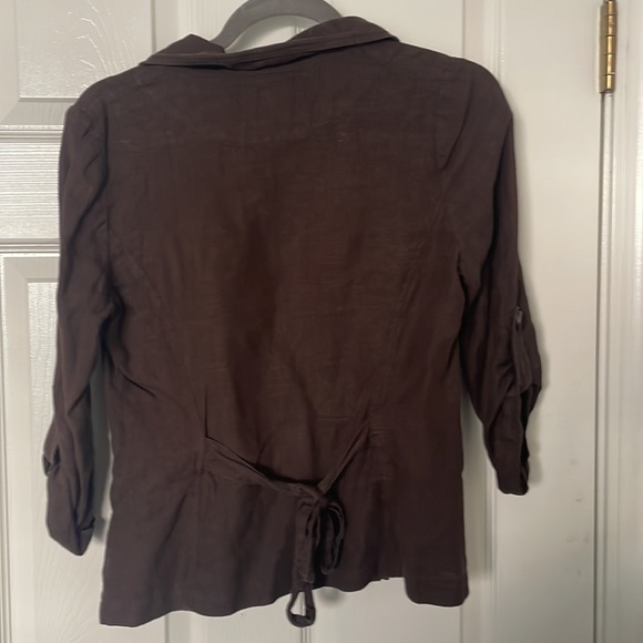 Juicy Couture Linen Blazer Size 6 - Picture 3 of 4